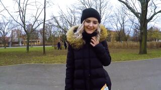 Eva Elfie - Cute Teen Swallows Cum for Cash