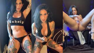 J.A OF - Squirting and Stretching My Ass with A Massive Black Dildo