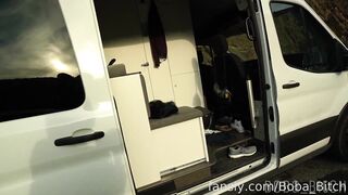 boba_bitch Fucking Fully Nude on Public Road TWICE