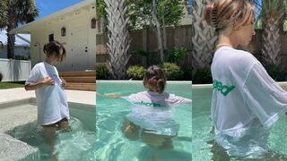 natalie roush wet poolside