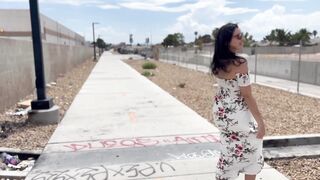 Nicole Niagara Nude Walk and Cum on Bike Trail