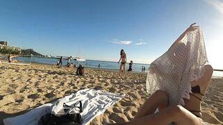 Becca & Hafu - Sexy Bikini Beach Videos (Video 1)