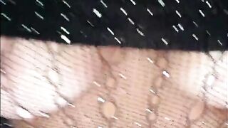 Corinna Kopf Black Fishnet Naked