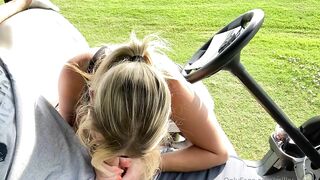 Milky Honey Golf Cart blowjob