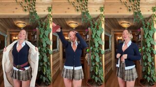 Sara Jean Underwood stylish striptease