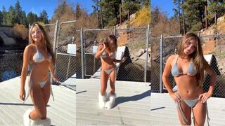 piper rockelle fanvue bikini posing