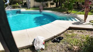 Daring Kiara - Voyeur Watching Me Masturbating at Public Hotel Pool