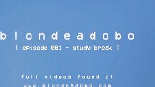 blondeadobo Your College Girlfriend Begs for a Facial on Her Glasses