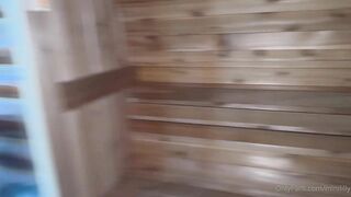 mini lilly sauna bikini blowjob