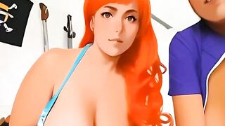 VrHent41 - BIOnd1ə Fəssər Al Nami & Nico robin cosplay (2)