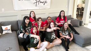 Forestfaye - Super Bowl Orgy 8 Girl, 3 Boys Part1