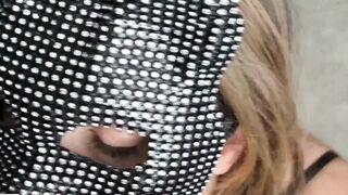 Christina Khalil bj in mask