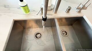 alanna pow deep throats in kitchen