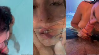 Joanniefit | imjoanniefit | Joanie Ouellet pool blowjob onlyfans