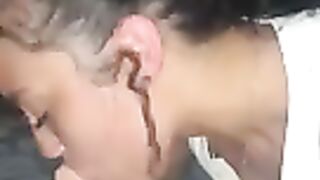 18y Beautiful face swallows it all (Video 1)