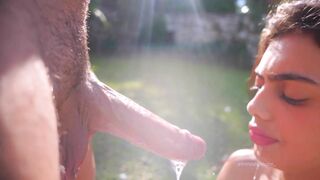 Brenda Trindade yoga mouth stretches outdoor