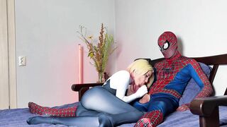 Sunako Gwen Stacy Rides Spiderman's Dick - Cosplay Sex