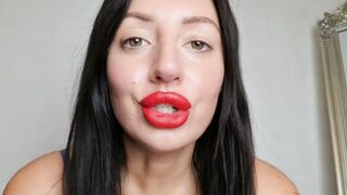 Tattooed Temptress In Obey My Big Red Lips
