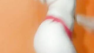 Shy otaku girl experimenting with girls (Video 1)