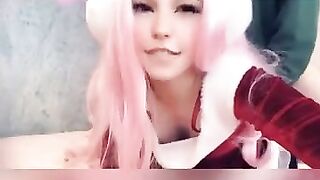 Belle Delphine bg cowgirl ride and doggy w facial