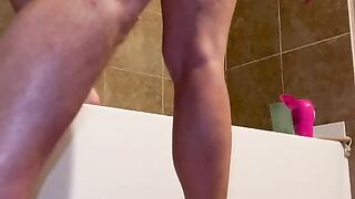 Hotyogawife - oiled-up-bathroom-fuck