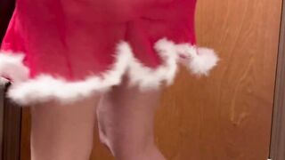 Hotyogawife - christmas-outfit-bathroom-fuck
