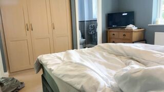 Hannah getting dressed