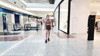 Bralessforever-Cute Ksenia Braless in Public