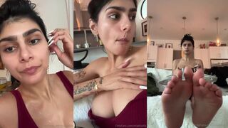 Mia Khalifa Smoking Titty Tease Video Leaked