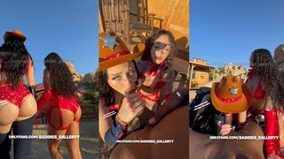 Auhneesh Nichole Outdoor Threesome Cowgirl With Yuli