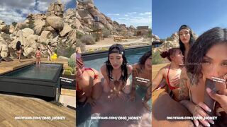 Auhneesh Nicole Foursome Pool Scene with Yulissa And Katana