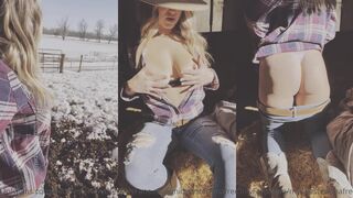 emma claire / midwestemma squirt in the barn