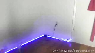 Carrie Emberlyn -- Little brat rides a big cock