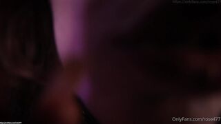 RoseASMR sloppy licking purple dildo & sloppy ear licking