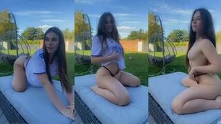 Lauren Alexis full naked outdoor