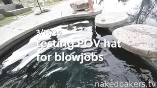 NakedBakers pov hat for pool bj