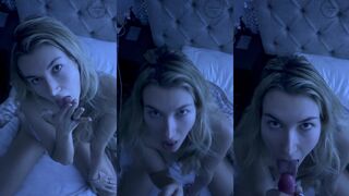 Sabrina Vaz PPV B/G giving a sloppy blowjob