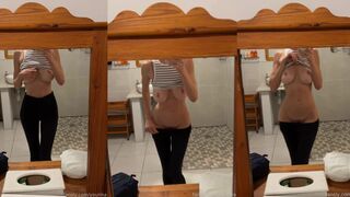 Yourina naked mirror strip