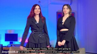 Jeny Smith GG Pantyhose try on_Mira and Jeny